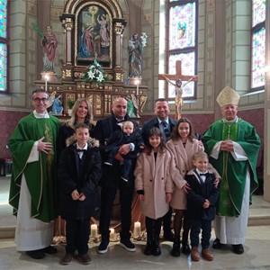 Biskup Gorski krstio peto dijete obitelji Zagorac